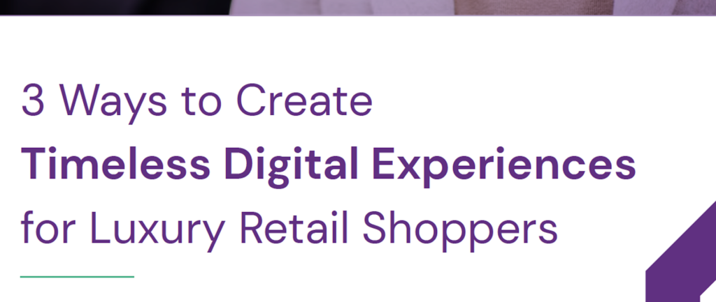 Luxury digital experiences white paper